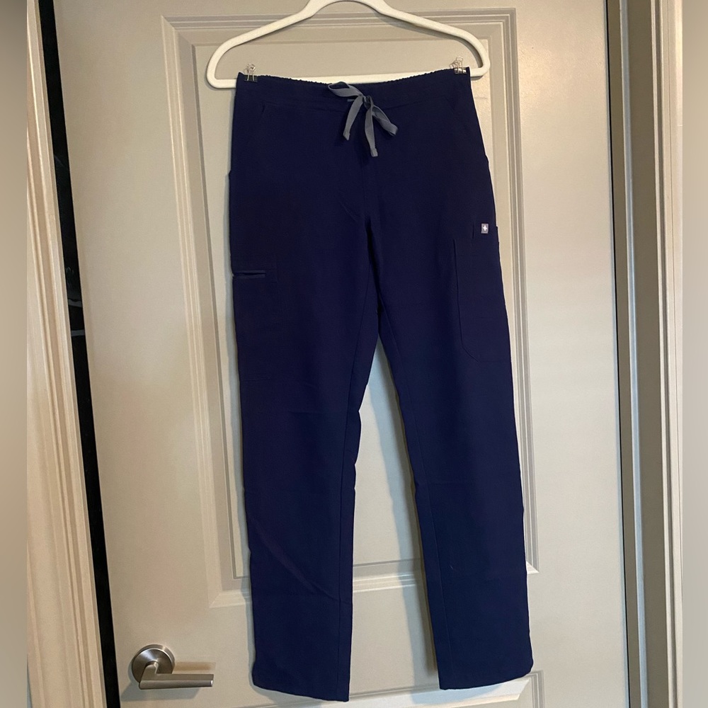 FIGS Yola Skinny Scrub Pants - Navy